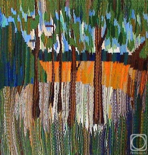 Гобелен пейзаж плетение