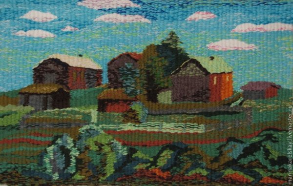 Нетканый гобелен пейзаж