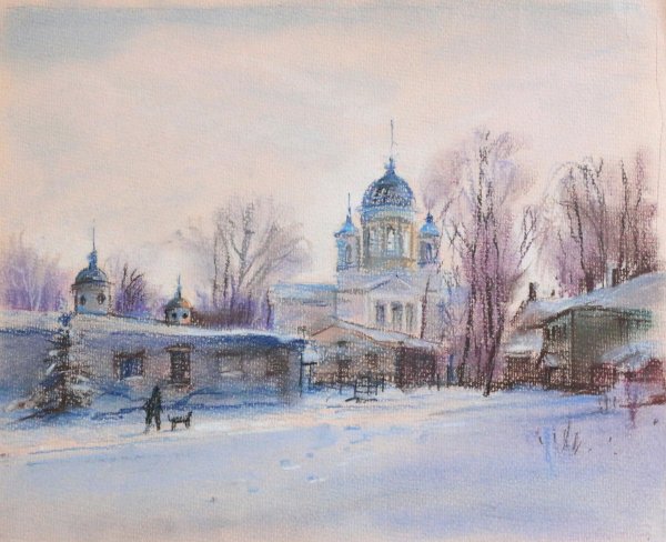 Зима Лысково Нижегородской области Церковь