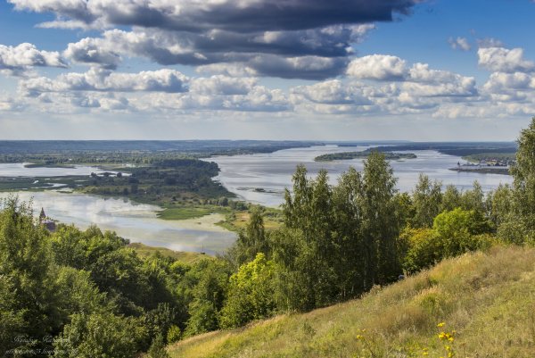 Река Волга Лысково