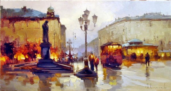 Картины Москвы 20 века Шалаев