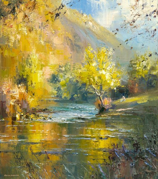 Художник Импрессионист Кент Уоллис картины