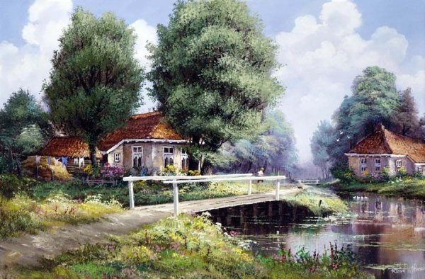 Голландская Сельская живопись Reint Withaar
