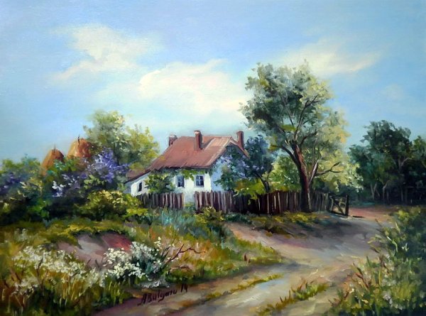 Художник Олег Пятин картины лето