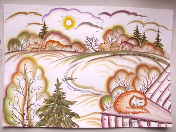 Зинаида Голубева зимние пейзажи