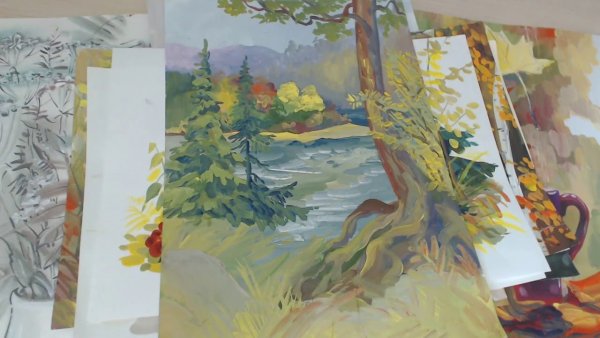 Разноцветная зима Зинаида Голубева