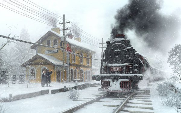 Поезд зимой