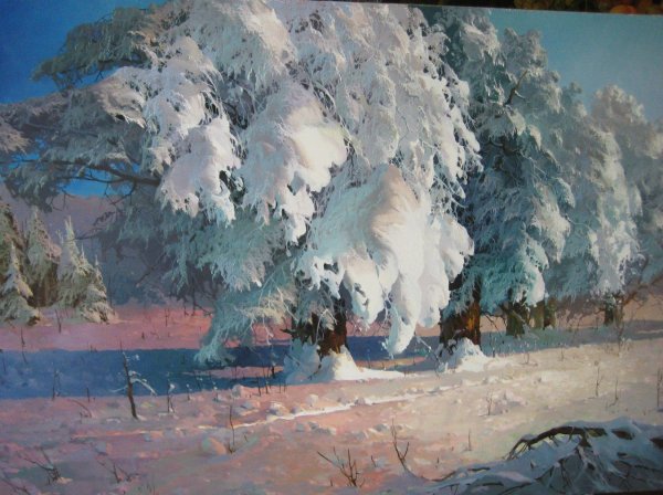 Художник Виктор Быков зима
