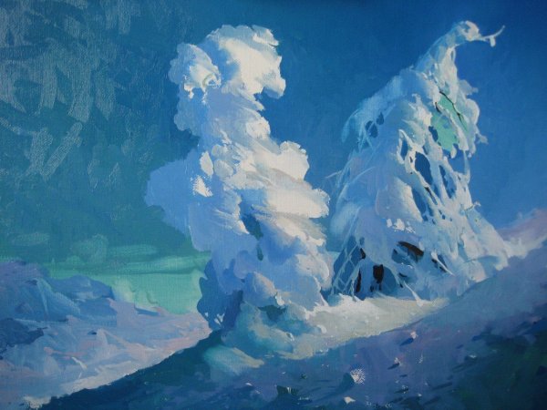 Виктор Быков зимний пейзаж