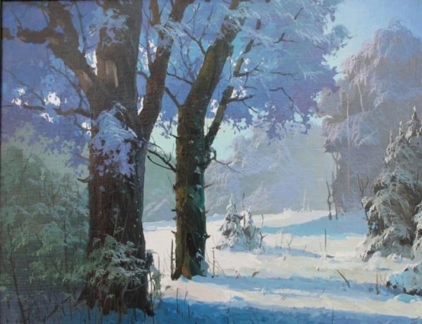 Художник Виктор Быков зима