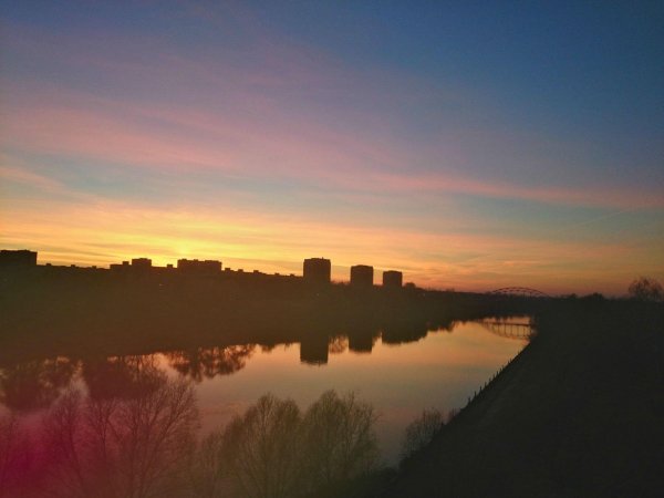 Набережная в Воскресенске в Московской области