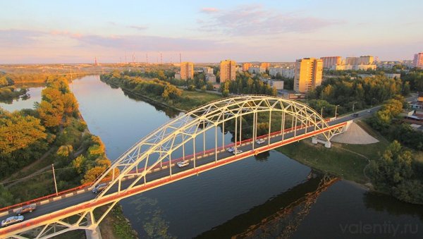 Воскресенск Московская область с высоты птичьего полета