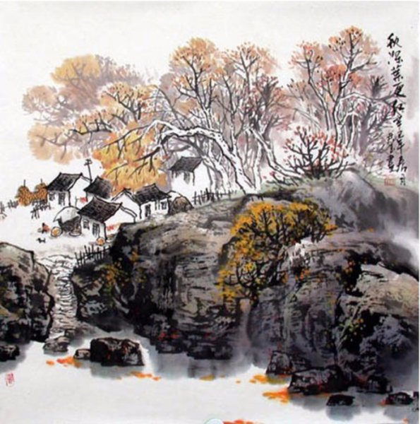 Хуан Биньхун "цветные пейзажи"