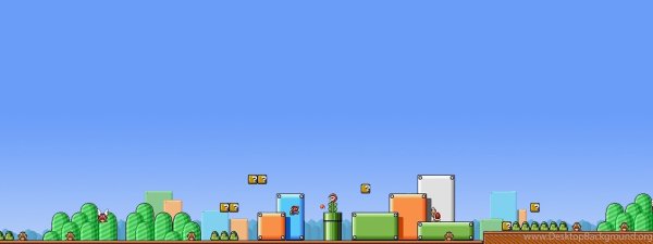 Марио пиксельный фон