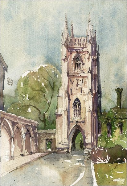 Биг Бен рисунок поэтапно