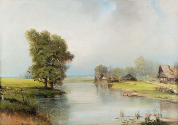 Алексей Кондратьевич Саврасов «летний день. Куры на задворках» 1874