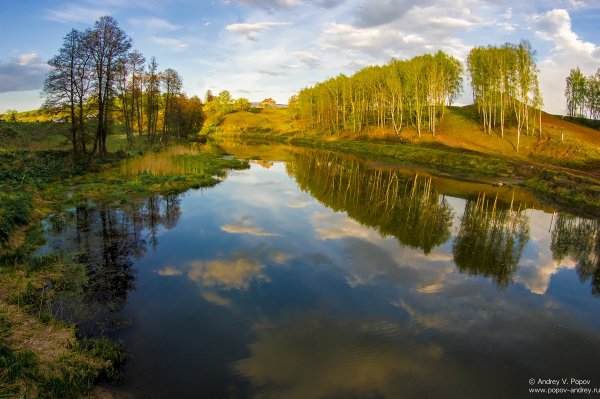 Черное озеро в Мещере осенью