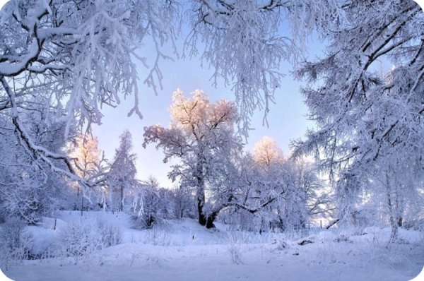 Зимний пейзаж февраль