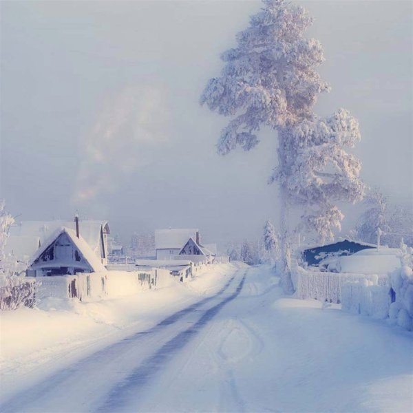 Зима в деревне