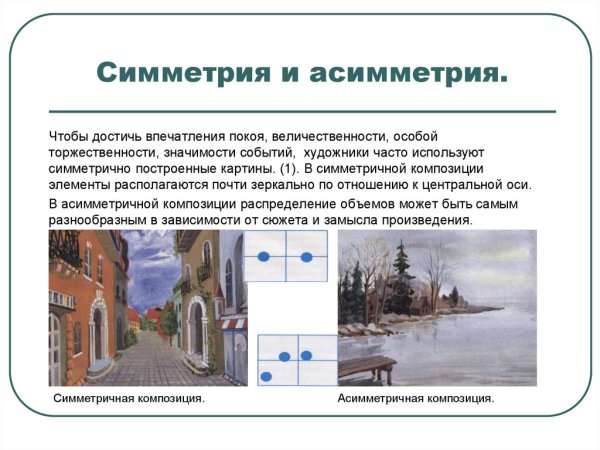Симметричная и асимметричная композиция