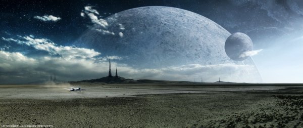 Инопланетные пейзажи фэнтези