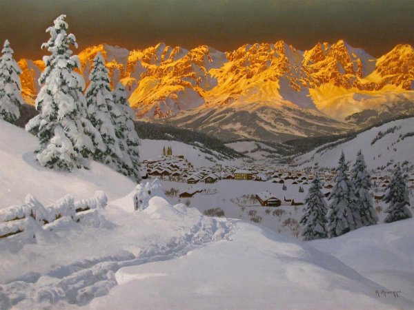Алоис арнеггер зимний пейзаж