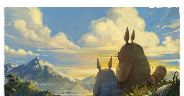 Хаяо Миядзаки пейзажи Тоторо