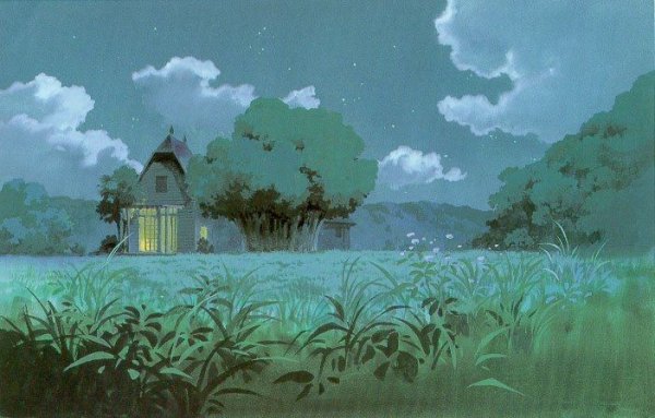 Хаяо Миядзаки пейзажи Тоторо