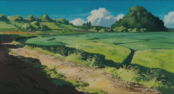 Лес из мультфильма Хаяо Миядзаки