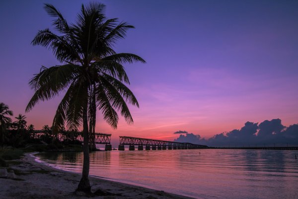 Майами Флорида закат
