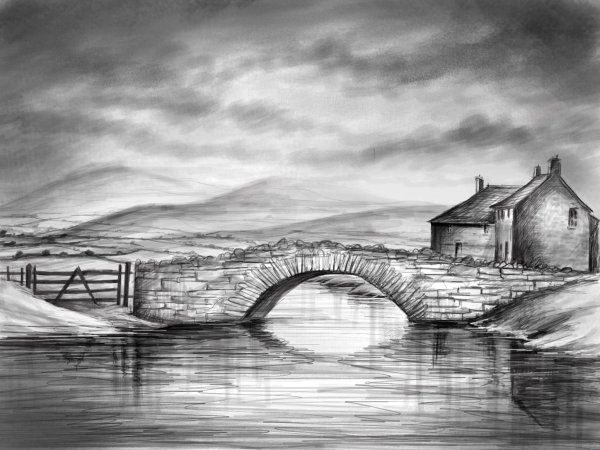 Пейзажи для срисовки