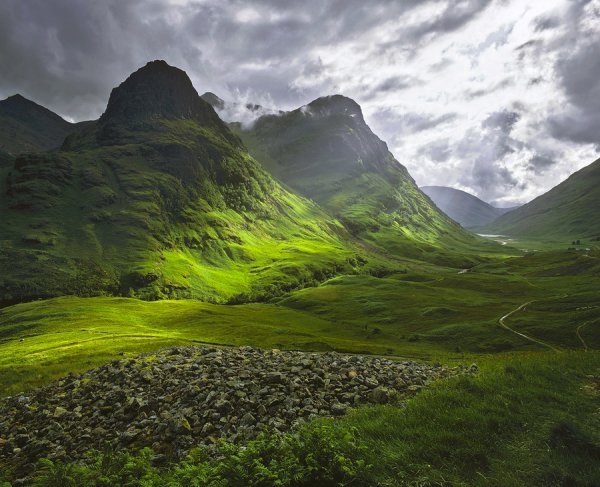 Долина Гленко в Шотландии