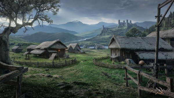 Средневековая деревня Уэллс