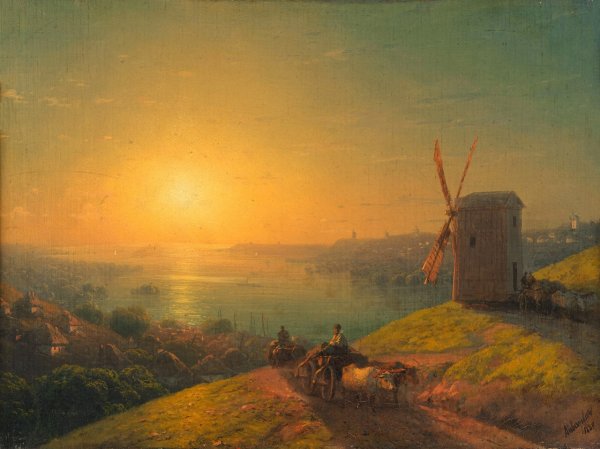 Картина мельница Айвазовский