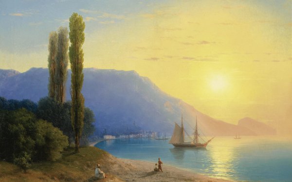 Крым кипарисы Айвазовский