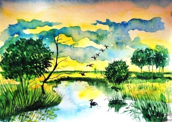 Рисунки гуашью правополушарное