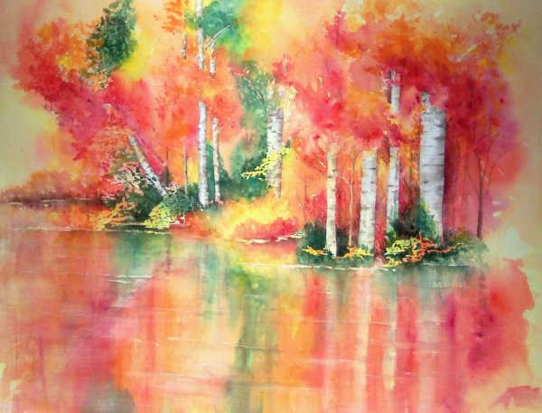 Декоративный пейзаж дерево