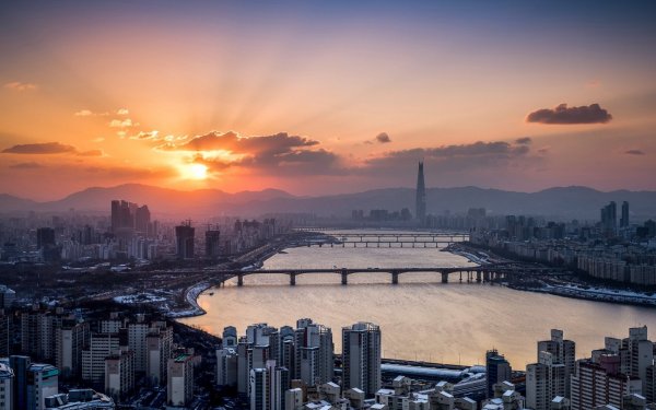 Намсан парк в Корее