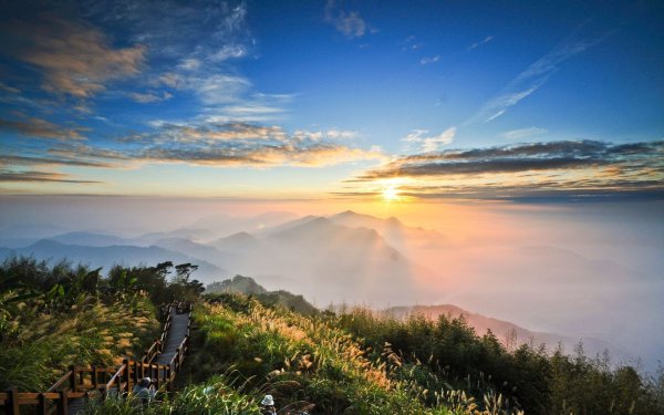 Пейзаж рассвет