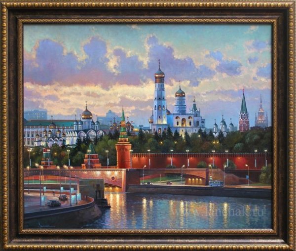 Максим Ланчак картина "Москва.Покровский собор"