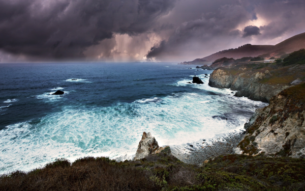 Энди Симмонс пейзаж море шторм