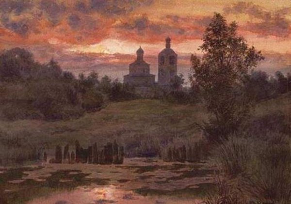 Сергей Андрияка картины акварелью пейзаж