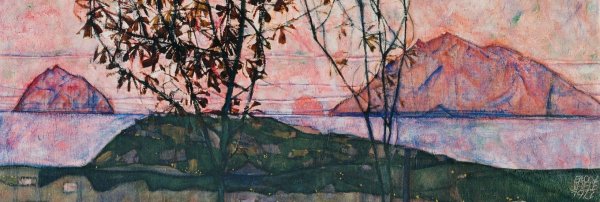 Эгон Шиле. Осеннее солнце и деревья