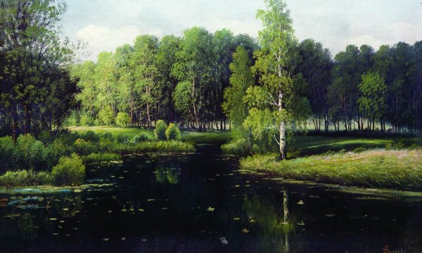 Ефим Волков (1844 – 1920), «Лесное озеро»
