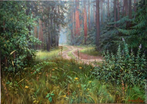 Художник Георгий Харченко Лесной пейзаж