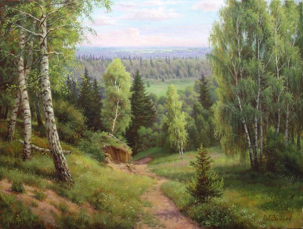 Сосновый лес в живописи Зайцев Виталий Геннадьевич