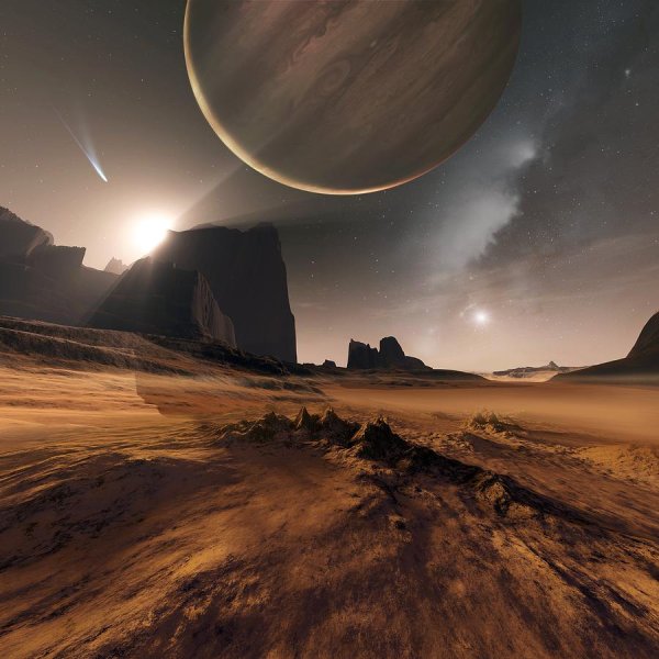 Поверхность экзопланеты