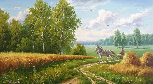 Родные просторы живопись