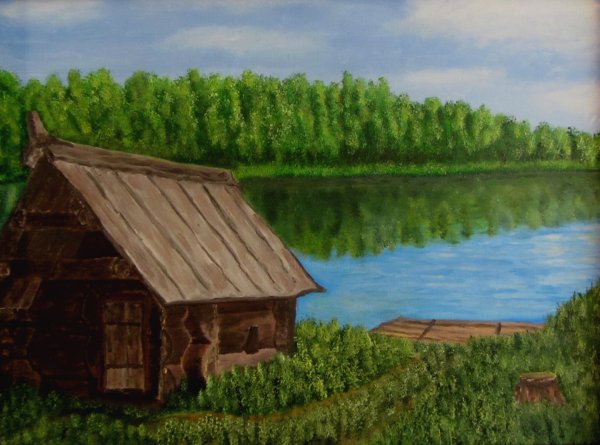 Избушка на берегу реки