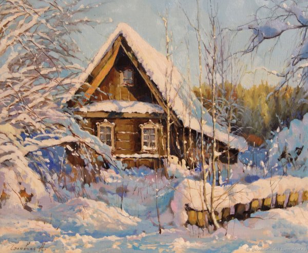 Избушка зимой